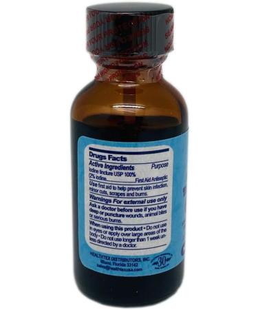 Dr Sana Iodine Tincture 1 fl.oz - First Aid Antiseptic for Scrapes, Cuts, Bruises, and Burns - Buy Online on GoSupps.com