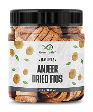 GreenFinity Premium Afghani Anjeer - 250g, Dried Figs, Fig / Afghanistan Anjir Dry Fruit Jar Pack.