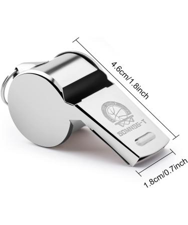 Sdmnsg-T 2 Pack Stainless Steel Sports Coach Whistles with Lanyard  Whistle Lanyard for Football Coaches and Sports Referees  Loud Crisp Sound Whistle for Kids and Audlt - Buy Online on GoSupps.com