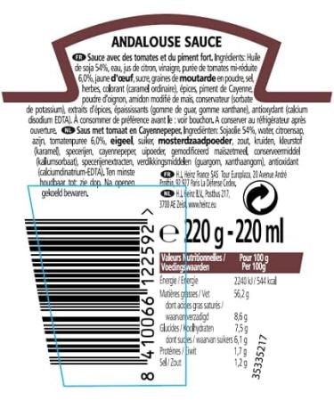 Heinz Andalusian Sauce Top Down Soft Bottle 220g - Buy Online on GoSupps.com