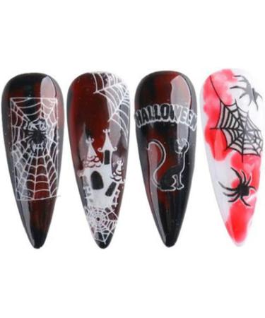 Halloween Nail Sticker Adhesive 3D Luminous Little Monster Nail Art Accessories for Women Style1. - Buy Online on GoSupps.com