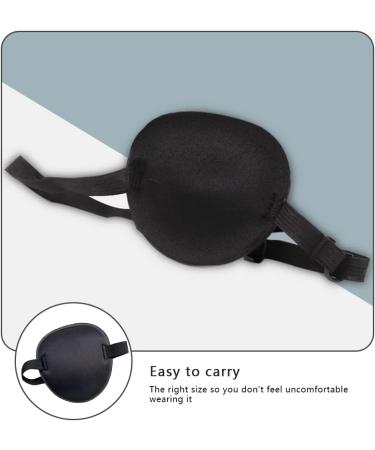 2PCS Adjustable Eye Patches for Adults & Kids - Black Eye Patch for Amblyopia & Lazy Eye | Comfortable Glasses Fit - Buy Online on GoSupps.com