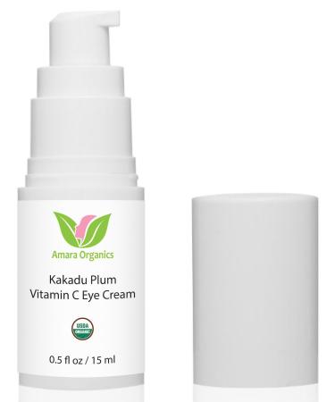 Amara Organics Kakadu Plum Vitamin C Eye Cream - USDA Certified Organic Skin Care - 0.5 fl oz