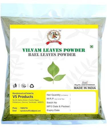 VBK Vilvam Leaf Powder 900g Bael Leaf Maredu Leaves Aegle Marmelos Shreephala Leaf Powder (Pack of 9 x 100g)