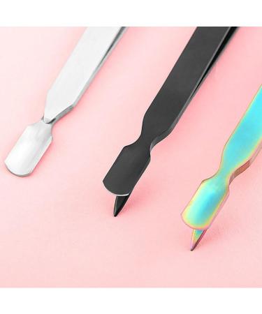 Nail Pincher Stainless Steel Nail Art C-Curve Pincher Cuticle Cutter Pusher False Nail Shaping Tweezers Multifunctional Nail Pincher Tweezers Tool for DIY Household Silver - Buy Online on GoSupps.com
