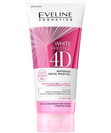 Eveline WHITE PRESTIGE 4D Whitening 3 in 1 Facial Wash Gel 200ml - Buy Online on GoSupps.com