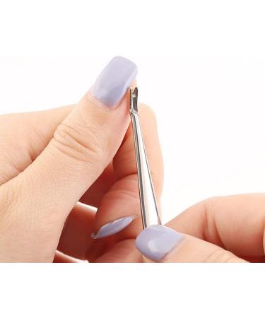 Stainless Nail Cuticle Pusher Trimmer Nipper Cutter Remover Hangnail Nails Cleaner Dead Skin Callus Removal Fork Clipper Nail Art Manicure Tool - Buy Online on GoSupps.com