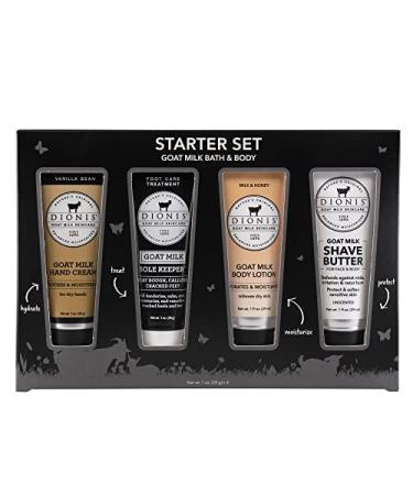 Dionis - Goat Milk Skincare Gift Sets - Made in the USA - Cruelty-free and Paraben-free (Bath & Body Starter Kit) - Buy Online on GoSupps.com