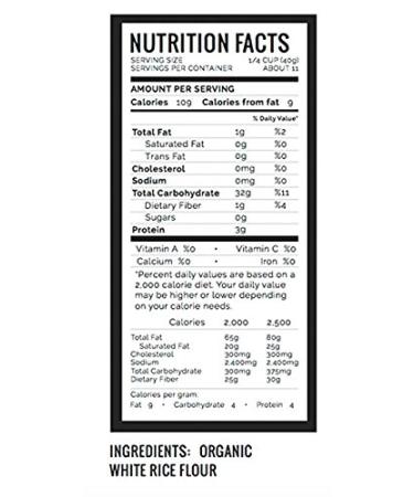 Bgreen Organic Gluten Free White Rice Flour 2 Lbs (2 Packs) - Non-GMO/Vegan (USDA Certified) | Best Quality Organic Rice Flour - Buy Online on GoSupps.com