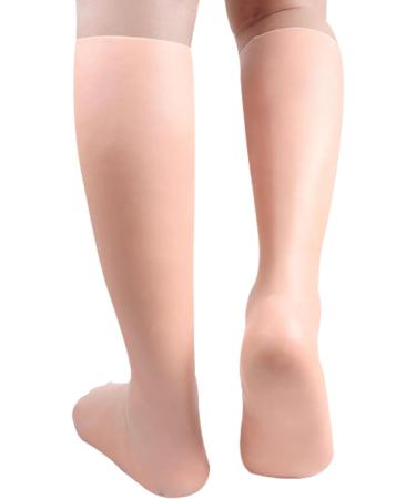 Moisturising Socks Elastic Silicone Socks for Women Comfortable Overnight Gel Socks Reusable Foot Moisturiser Socks for Repairing Dry Feet Cracked Heel Skin Color - Buy Online on GoSupps.com
