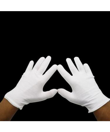 Ipetboom 16 Pairs White Cotton Gloves Tires Gloves for Men Jewelry Touching Gloves Working Gloves Miscanthus Broom Black Cotton Gloves Mens Miss Labor Protection Cotton Jersey 24x11x0.5cm - Buy Online on GoSupps.com