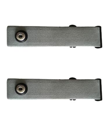 Acfthepiey 2 x Elastic Heart Rate Chest Strap Bands for Geonaute H7 (Gray)