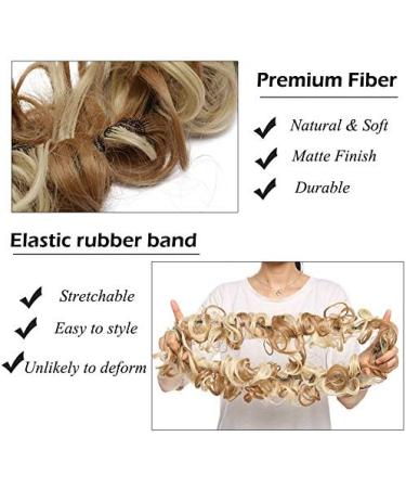 Hair Bun 80cm Women's Synthetic Bun Messy Bun with Elastic Band Hair Bun Curl Wig Ponytail Extension Hair Extensions Wig Hair Extension Hair Piece (Color : 12T24) - Buy Online on GoSupps.com