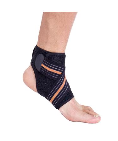 Adjustable Sports Ankle Support Brace - Unisex Spandex Protective Wrap for Running | International Shipping - Buy Online on GoSupps.com