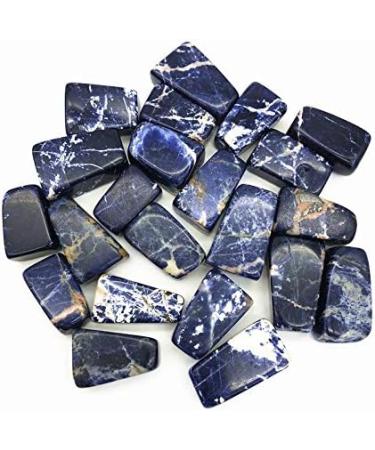 30-40mm 100g Natural Sodalite Stone Blue Quartz Crystal Tumbled Stones Crystals Gemstone Reiki Natural Quartz Crystals - Buy Online on GoSupps.com