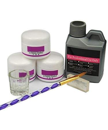 Magic Skin Nail Art Kit 120ml Acrylic Liquid and 3 Colors Acrylic Powder Kit 3D Mold Gel Brush set - Buy Online on GoSupps.com