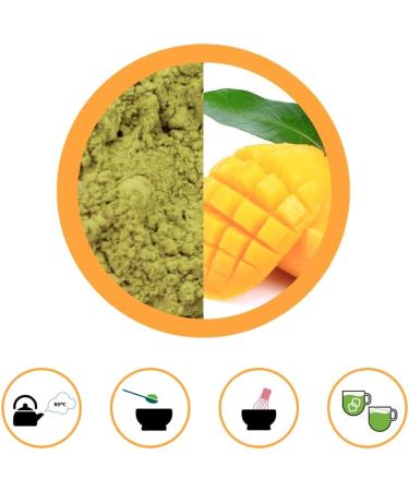 Matchaflix | Premium Mango Matcha Tea | Matcha with the most tropical taste | 100g - Buy Online on GoSupps.com