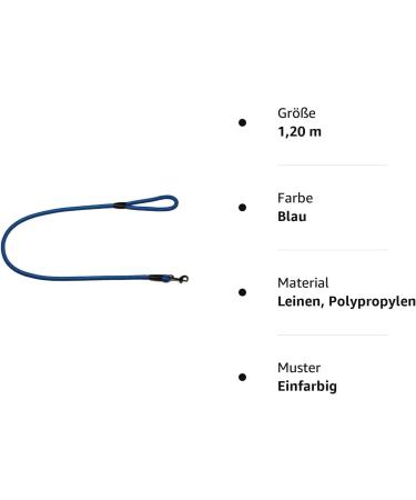 High-Quality Blue Rope Dog Leash - 10mm 27 Colors 7 Lengths (1.20m) - International Shipping Available - Buy Online on GoSupps.com