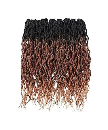 ToyoTress Toceana Wavy Locs Crochet Hair 24 8 Pcs OT30 Ombre Brown Pre-twisted Crochet Braids OT30 24 Inch Godes Faux Locs - Buy Online on GoSupps.com