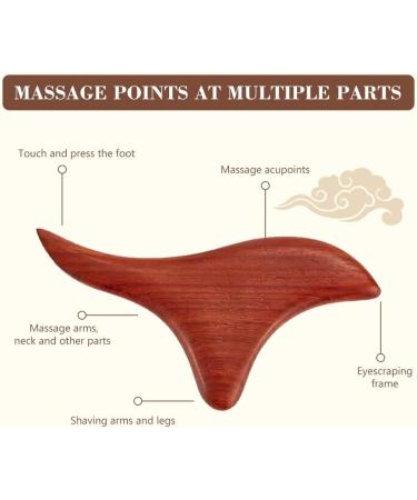 Wooden Massage Device - Gua Sha Board & Tool Sticks for Trigger Point Relief | Best Massage for Back Neck Shoulders & Feet - Buy Online on GoSupps.com