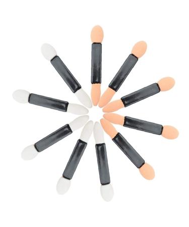 Disposable Dual Sided Eyeshadow Brush 10piece Portable Sponge Tipped Oval Makeup Applicator Tools for Eyeshade