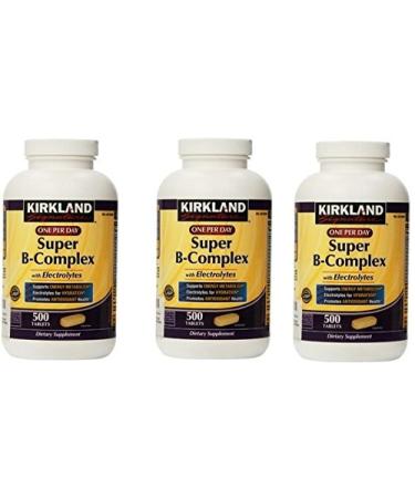 Kirkland Signature One Per Day Super B-Complex with Electrolytes 500 tablets