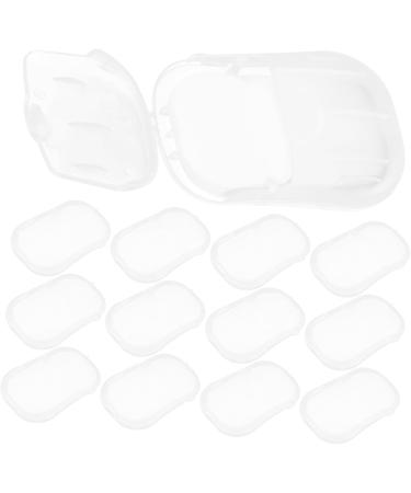  minkissy Minkissy 80 Boxes Portable Travel Soap Hand Soap Cleaning Products Cleaning Supplies One Piece Portable Soap Tablets Slices Hand Washing Soap Travel Soap Bar Soap Plastic White - Buy Online on GoSupps.com