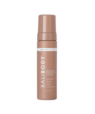 Bali Body Instant Tan Mousse | Wash-off instant bronzing mousse streak-free with quick-dry finish | Chocolate-tinted body makeup for a natural glow | 200ml/6.7oz