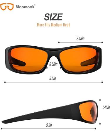 Bloomoak 99% Blue Light Blocking Glasses for Night Sleep Gaming & Screen Use | Protect Your Eyes from Computers Tablets & Phones - Buy Online on GoSupps.com