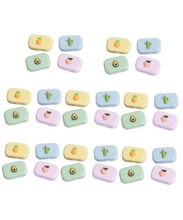 Gatuida 32 pc. Colored contact lenses case container for eye contact lenses mirror foil eye care holder Fresh lentil container form glasses case frame frame contact lens containers