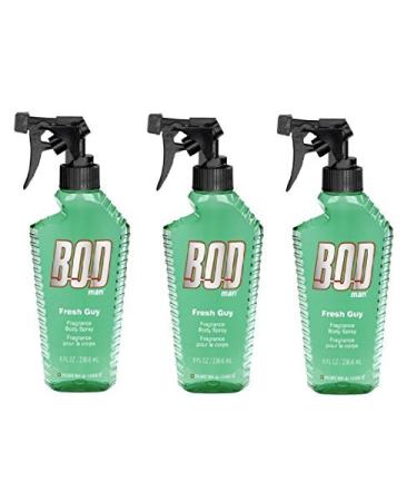 Bod Man - Mens Body Spray - Fresh Guy - Pack of 3