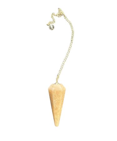 Pendula natural stone moonstone moonstone crystal pendulum vintage hexagonal crystal pendulum for radiesthesia pendulum chakra reikra reikra prophecy meditation (peach moonstone) peach moonstone