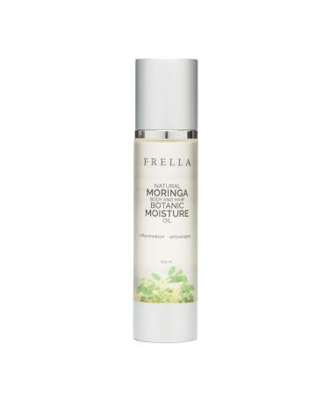 Frella Natural Moringa Oil For Body Face and Hair Travel Pack Botanic Moisturizing Oil plant-based ingredient For Female and Male Size 3.4 fl oz