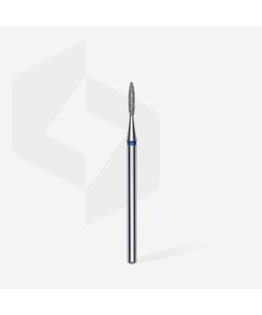 STALEKS PRO - Diamond Bit - Sharp Flame (Blue Ring) I Attachment for Nail Cutters I Grinding Attachment for Electric Grinding Devices I Nail Drill Bit for Apparative Manicures and Pedicures
