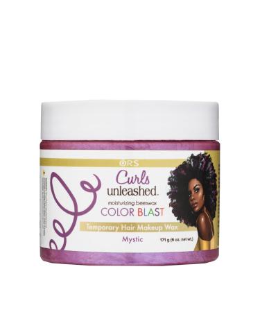 Curls Unleashed Color Blast Hair Wax  Temporary Curl Defining Wax  Mystic  (6.0 oz)