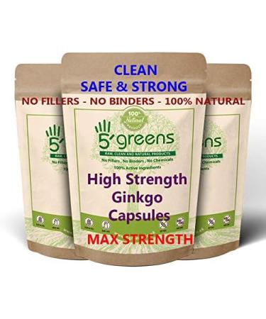Ginkgo Biloba 15000mg Capsules Clean Safe Strong 24% Glycosides 6% Terpene lactones Strongest on Amazon 4 Months Supply 100% Natural NO FILLERS NO Binders JUST 100% Natural (125) - Buy Online on GoSupps.com