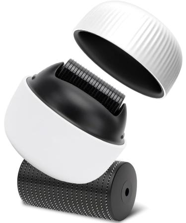 Gohytal 0.5 mm Derma Roller for Hair Premium Microneedling for Home with 1200 Titanium Tips for Face Body & Hair Loss and Secret Corner & Beard Treatment - Buy Online on GoSupps.com