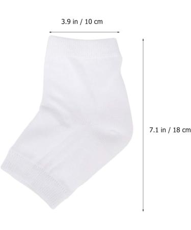 minkissy 4 Pairs Rough Calluses Socks Feet Repair Socks Heel Protector Socks Heel Sleeves Protectors Heel Socks Heel Moisturizing Socks Men and Women Anti Cracked Feet Ankle Socks White - Buy Online on GoSupps.com