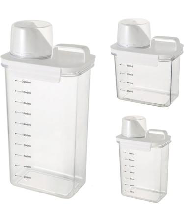 Gbtdoface Washing Powder Storage Laundry Powder Storage Airtight Detergent Dispenser Multi-Purpose Washing Powder Dispenser Washing(2300ML) - Buy Online on GoSupps.com