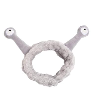 TQUXNGA Women Girls Wash Face Plush Headband Cartoon Snail Antenna Eyes Hair Band Turban
