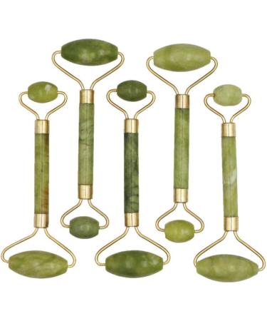 Gua Sha Facial Tool 5pcs Facial Massager Roller Plate Board Slimming Jade Stone Face Lifting Massager Eye Face Neck Thin Tools Scraping Skin Board-5 sets size 3_ - Buy Online on GoSupps.com