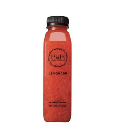 PUR Cold Pressed Lemonade Daily Packs - Strawberry Basil - 6 Pack | Immunity Boost | Detox & Digestion Support | No Artificial Sweeteners | Refreshing & Hydrating Strawberry Basil 12 Fl Oz (Pack of 6)
