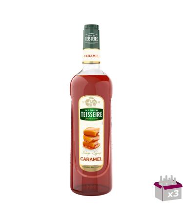 TEISSEIRE Set of 3 Caramel Syrup 1L