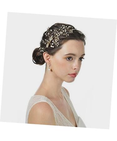 HAPINARY Crystal Double Hair Comb Rhinestones for Hair Wedding Hair Accessories Pearl Hair Comb Hair Bling Bridesmaid Hair Accessories Wedding Accessories Headgear Classic Alloy - Buy Online on GoSupps.com