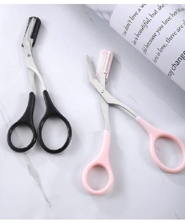 Ericotry 2PCS Eyebrow Trimmer Scissor with Comb Eyelash Shaping Cut Comb for Precise Eyebrow Grooming - Buy Online on GoSupps.com