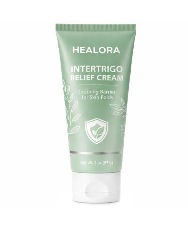 JINMAO Healora Intertrigo Cream Skin Fold Barrier Cream for Moisture & Friction Protection Supports Skin Comfort Fast-Drying Non-Greasy Formula for Friction-Prone Areas 2 oz (57 g) (1)