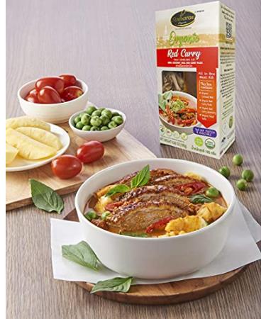 Sutharos Organic Thai Curry Sampler Set - Green, Yellow, Red Curry | Gluten-Free, Plant-Based, Vegan & Vegetarian Meal Kits with Herbs, Spices, Curry Paste, and Coconut Milk (Pack of 3) - Buy Online on GoSupps.com