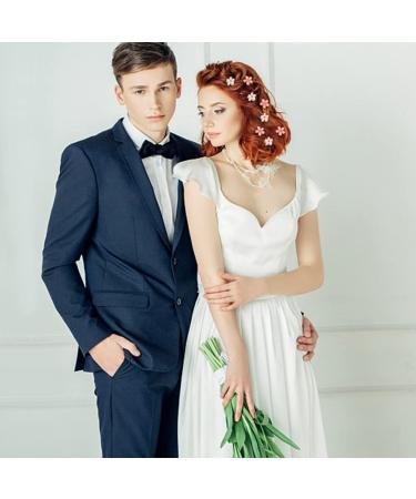 10 Mini Diamond Hair Clips - Flower Hair Jewelry for Women & Girls | Sweet White & Pink Hair Accessories for Everyday Parties & Weddings - Buy Online on GoSupps.com