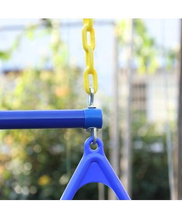 Trapeze Swing Bar Rings with Heavy Duty Chains - Blue Swing Set Accessories - Buy Online on GoSupps.com