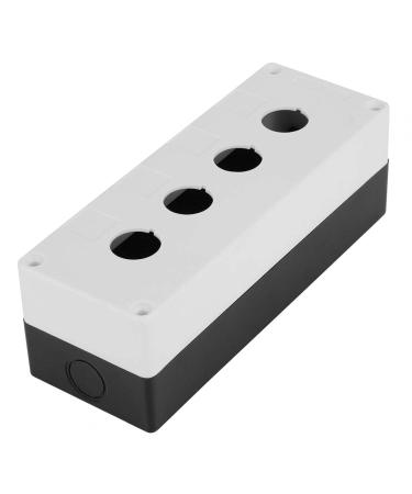 Niady BX4 22mm Waterproof Push Button Switch Control Box - Four Holes Protection Housing (White) - International Shipping Available - Buy Online on GoSupps.com